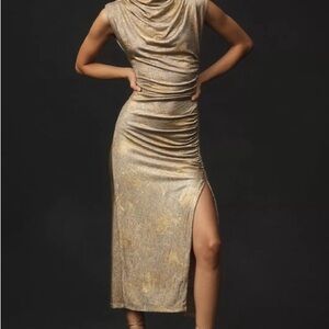 Anthropologie Maya Cowl-Neck Dress